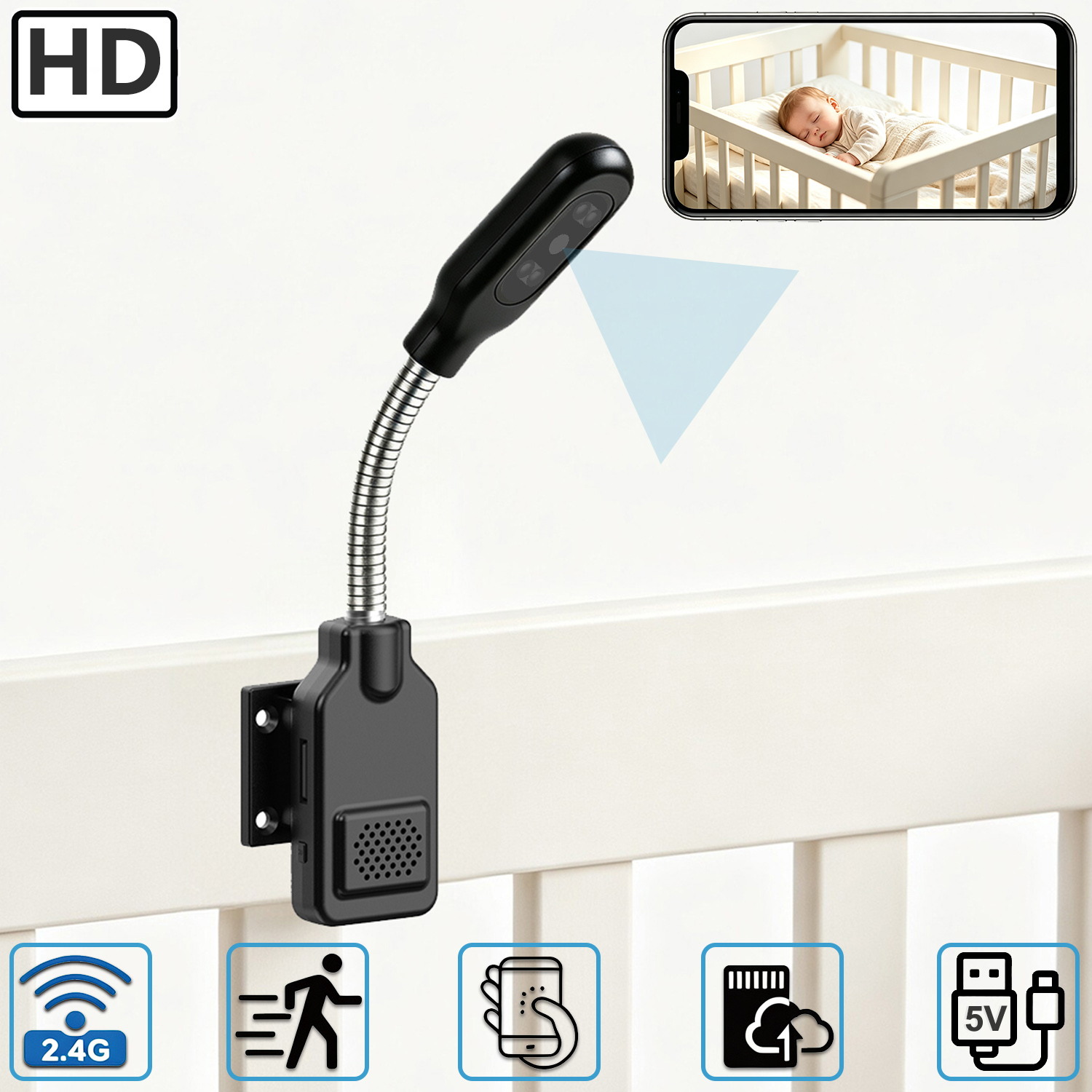 Hd Zero Camera - Elastyczna kamera do monitoringu dzieci i