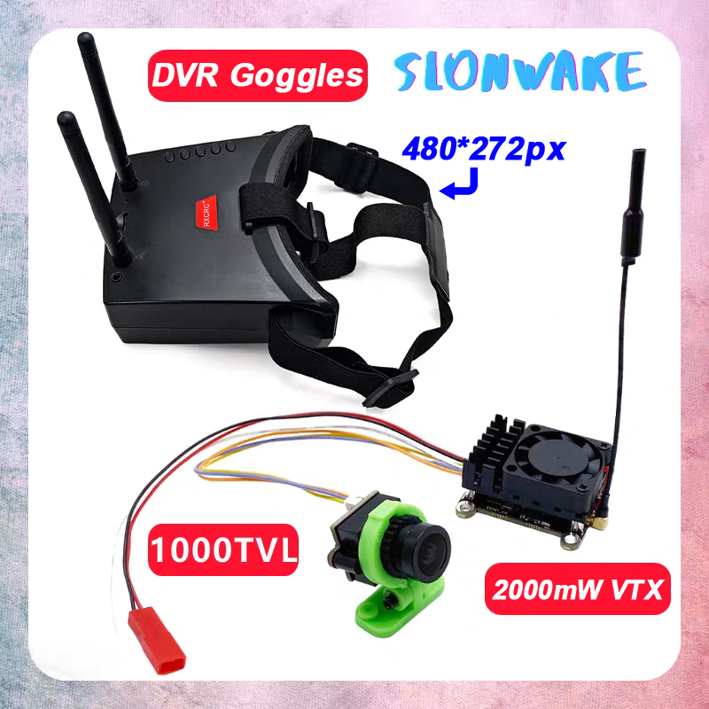 Fpv Goggles - Zasięg ponad 20 km, 5.8 GHz,