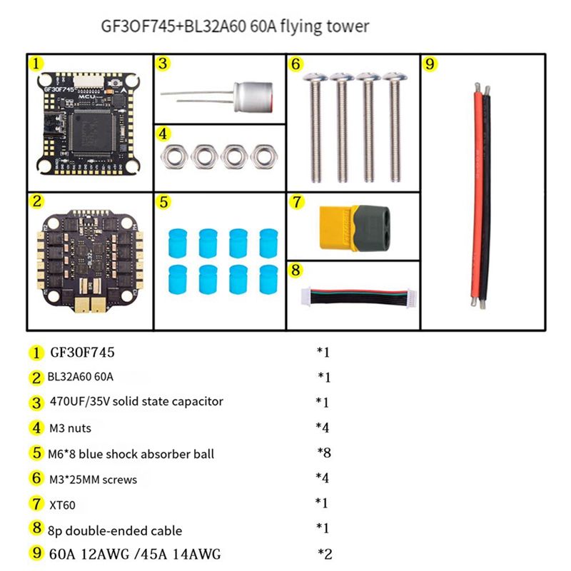 B05C-F745 FC&ESC FPV Stack GF3 – Drone Esc recenzja i cena