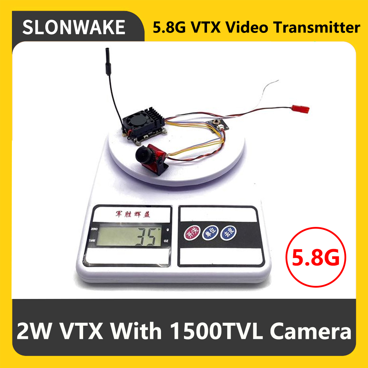 SLONWAKE 5.8G 2000mW Nadajnik  – Drone With Camera recenzja i cena