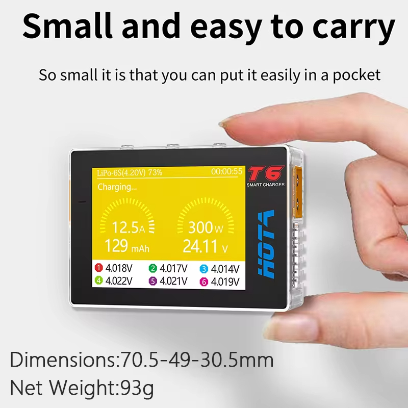 HOTA T6 300W Inteligentna łado – Balance Charger Rc recenzja i cena